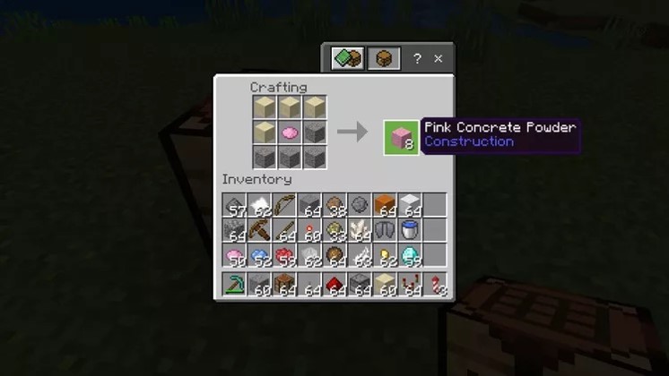 Crafting concrete powder